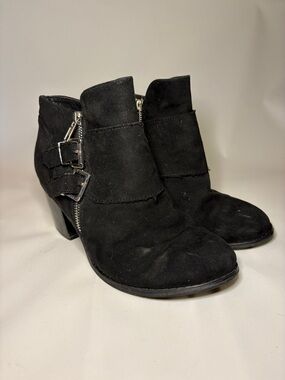 Luoika Women's Wide Width Suede Ankle Boots Size 6